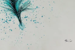 XXL Öl Gemälde 'Fallen Feather' | Handgemaltes Unikat