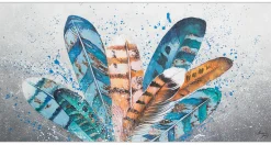 XXL Öl Gemälde 'Family of Feathers' | Handgemaltes Unikat