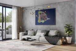 XXL Öl Gemälde 'Fantasy Fish' | Handgemaltes Unikat