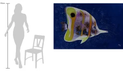XXL Öl Gemälde 'Fantasy Fish' | Handgemaltes Unikat