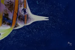 XXL Öl Gemälde 'Fantasy Fish' | Handgemaltes Unikat