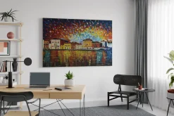 XXL Öl Gemälde 'Fantasy Sky' | Handgemaltes Unikat