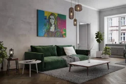 XXL Öl Gemälde 'Farben der Mona Lisa' | Handgemaltes Unikat