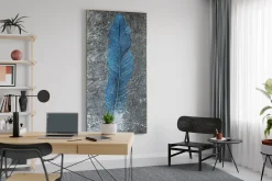 XXL Öl Gemälde 'Feather`s Coolness' | Handgemaltes Unikat