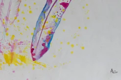 XXL Öl Gemälde 'Feather`s Tenderness' | Handgemaltes Unikat