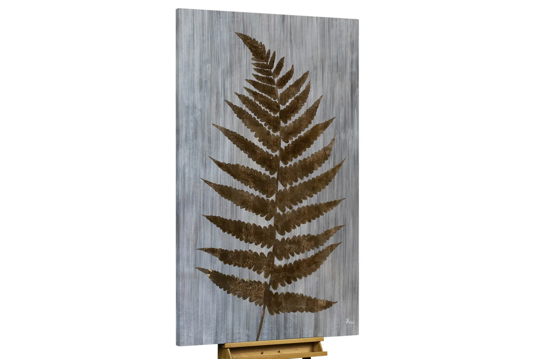 XXL Öl Gemälde 'Fern Herbarium' | Handgemaltes Unikat