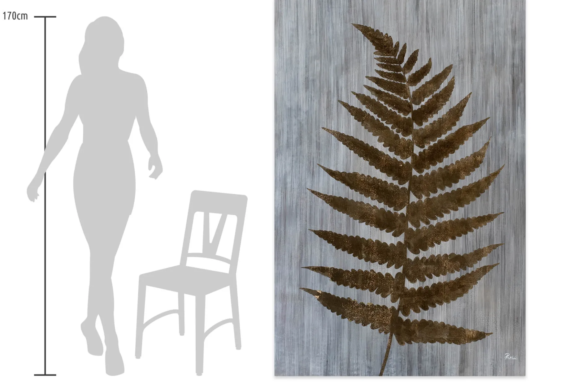 XXL Öl Gemälde 'Fern Herbarium' | Handgemaltes Unikat