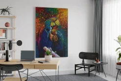 XXL Öl Gemälde 'Firework of Love' | Handgemaltes Unikat