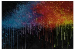 XXL Öl Gemälde 'Fireworks of Colours' | Handgemaltes Unikat