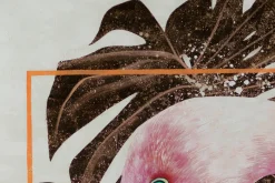 XXL Öl Gemälde 'Flamingo Fantasy' | Handgemaltes Unikat