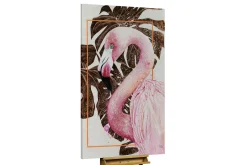 XXL Öl Gemälde 'Flamingo Fantasy' | Handgemaltes Unikat