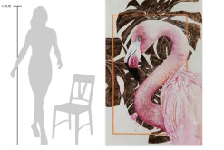 XXL Öl Gemälde 'Flamingo Fantasy' | Handgemaltes Unikat