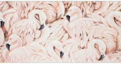 XXL Öl Gemälde 'Flamingofest' | Handgemaltes Unikat