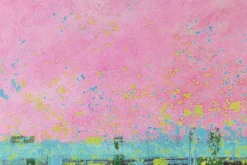 XXL Öl Gemälde 'Flamingo Sky' | Handgemaltes Unikat