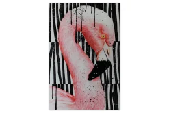 XXL Öl Gemälde 'Flamingo Tale' | Handgemaltes Unikat