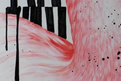XXL Öl Gemälde 'Flamingo Tale' | Handgemaltes Unikat