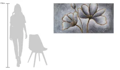 XXL Öl Gemälde 'Fleur d'Or' | Handgemaltes Unikat