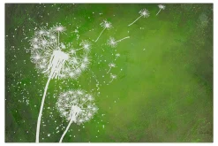 XXL Öl Gemälde 'Fliegende Blüten' | Handgemaltes Unikat
