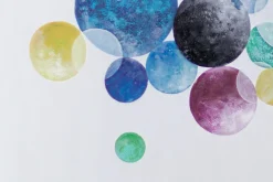 XXL Öl Gemälde 'Floating Bubbles' | Handgemaltes Unikat