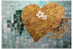 XXL Öl Gemälde 'Floating Heart' | Handgemaltes Unikat