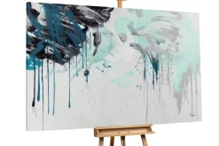 XXL Öl Gemälde 'Floral Aquarelle' | Handgemaltes Unikat