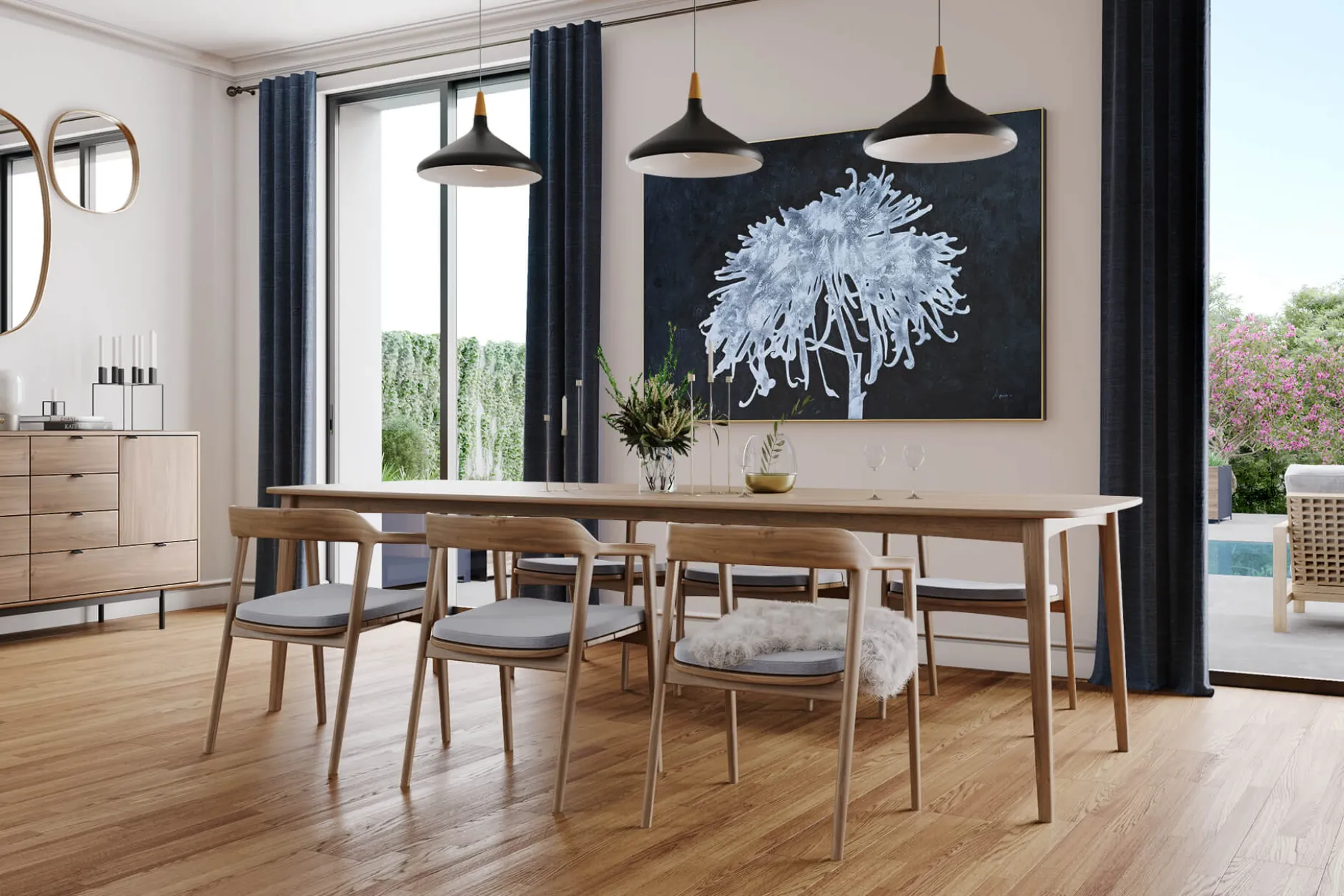 XXL Öl Gemälde 'Florale Illusion' | Handgemaltes Unikat