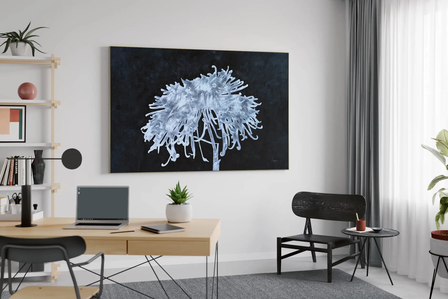 XXL Öl Gemälde 'Florale Illusion' | Handgemaltes Unikat