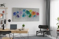 XXL Öl Gemälde 'Florales Spektrum' | Handgemaltes Unikat