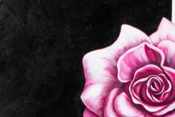 XXL Öl Gemälde 'Floral Silhouette' | Handgemaltes Unikat