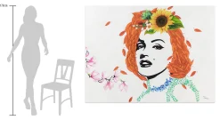 XXL Öl Gemälde 'Flowers for Marilyn' | Handgemaltes Unikat