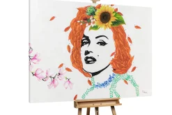 XXL Öl Gemälde 'Flowers for Marilyn' | Handgemaltes Unikat