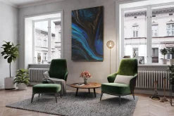 XXL Öl Gemälde 'Fluid Fascination' | Handgemaltes Unikat