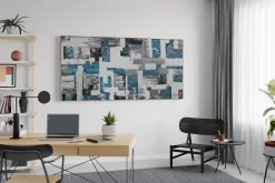 XXL Öl Gemälde 'Formation in Turquoise' | Handgemaltes Unikat