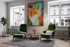 XXL Öl Gemälde 'Fox Fantasy' | Handgemaltes Unikat
