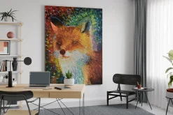 XXL Öl Gemälde 'Fox Fantasy' | Handgemaltes Unikat