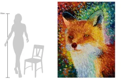 XXL Öl Gemälde 'Fox Fantasy' | Handgemaltes Unikat