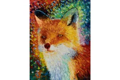 XXL Öl Gemälde 'Fox Fantasy' | Handgemaltes Unikat