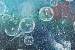 XXL Öl Gemälde 'Funkelnde Galaxie' | Handgemaltes Unikat