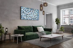 XXL Öl Gemälde 'Funky Dots' | Handgemaltes Unikat