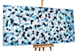 XXL Öl Gemälde 'Funky Dots' | Handgemaltes Unikat