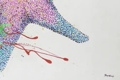 XXL Öl Gemälde 'Galaxy Starfish' | Handgemaltes Unikat