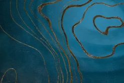 XXL Öl Gemälde 'Geheimer Goldfluss' | Handgemaltes Unikat