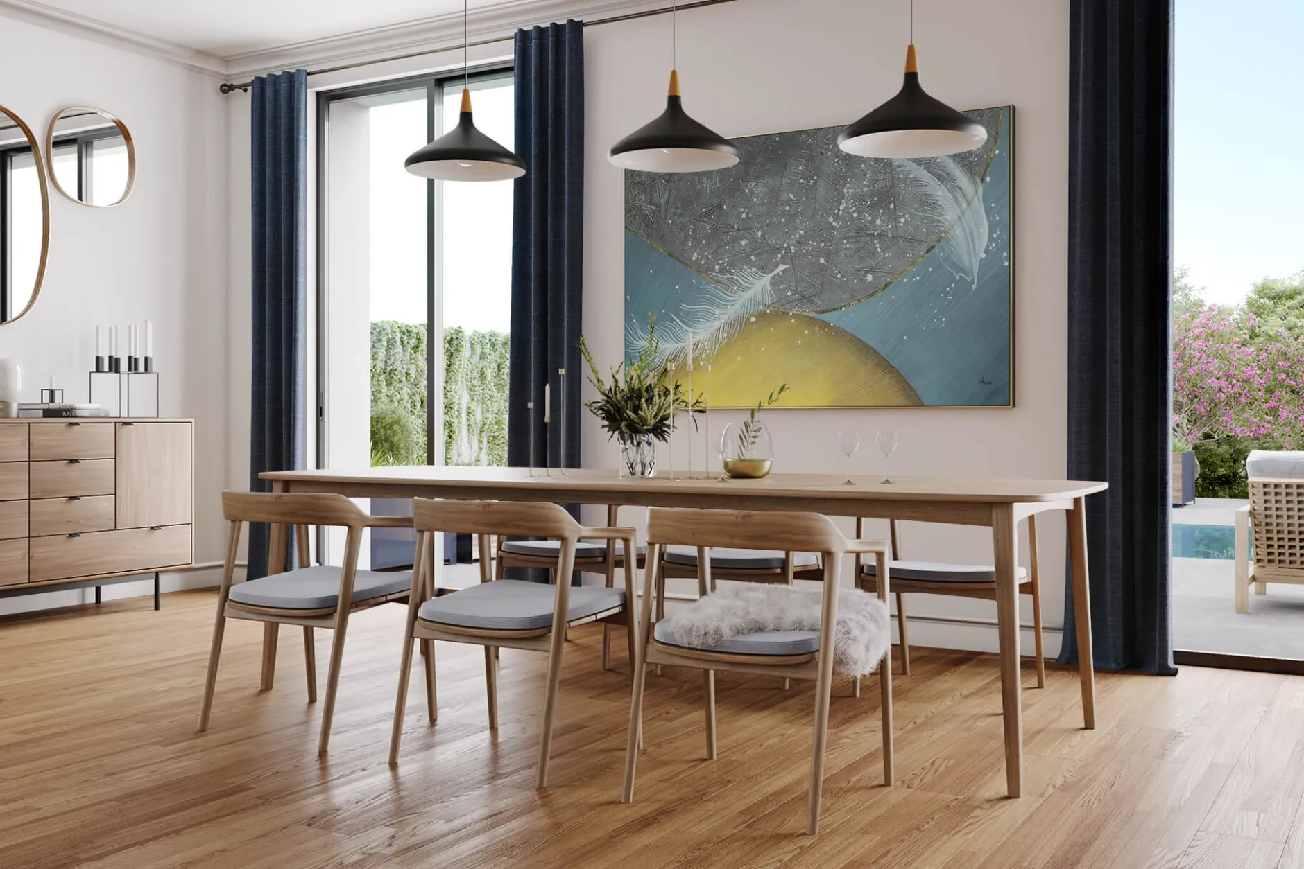 XXL Öl Gemälde 'Gentle Breeze' | Handgemaltes Unikat