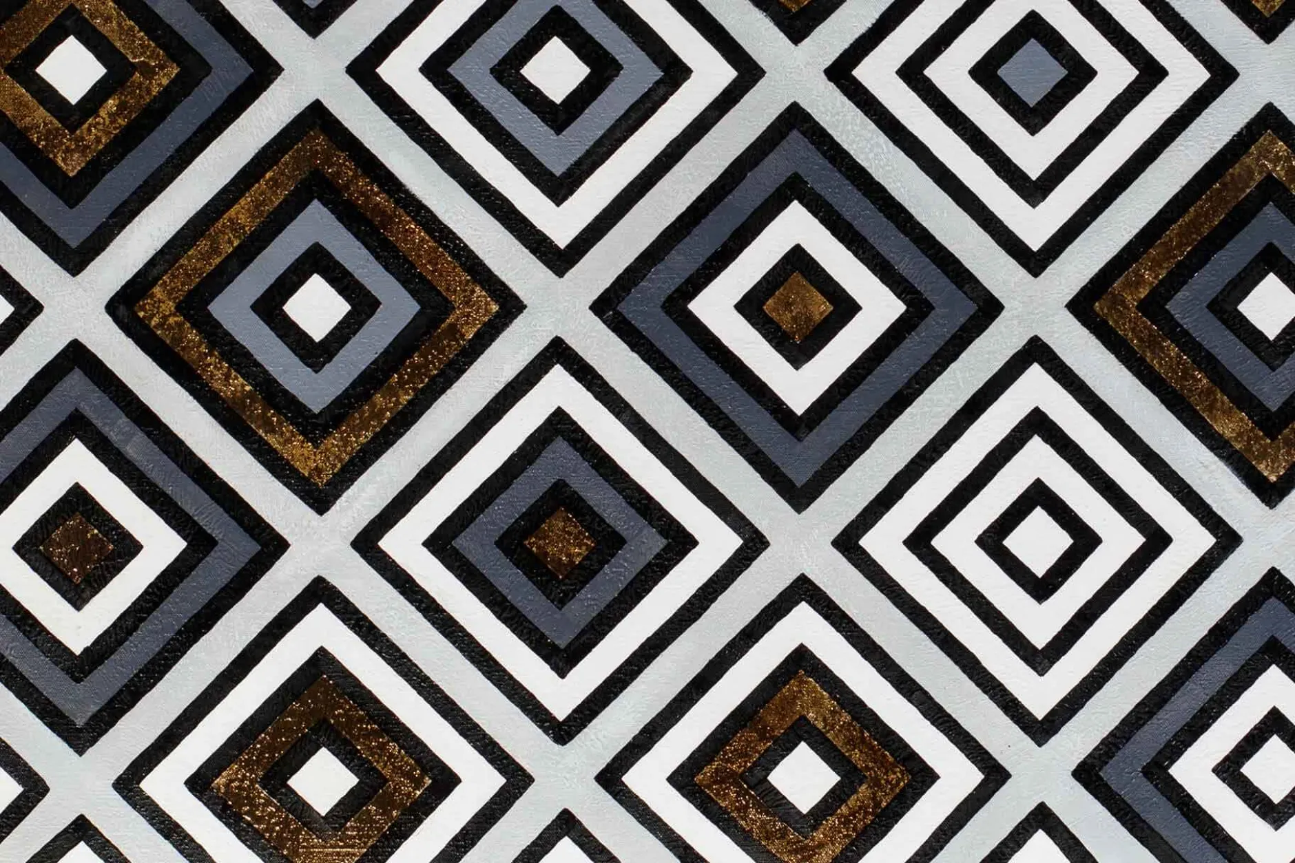 XXL Öl Gemälde 'Geometric Illusion' | Handgemaltes Unikat