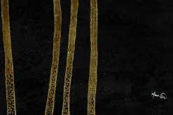 XXL Öl Gemälde 'Gilded Engraving' | Handgemaltes Unikat