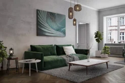 XXL Öl Gemälde 'Gilded Leaves' | Handgemaltes Unikat
