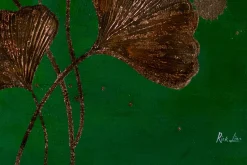XXL Öl Gemälde 'Ginkgofaszination' | Handgemaltes Unikat