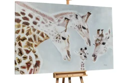 XXL Öl Gemälde 'Giraffenzuhause' | Handgemaltes Unikat