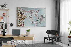 XXL Öl Gemälde 'Giraffenzuhause' | Handgemaltes Unikat