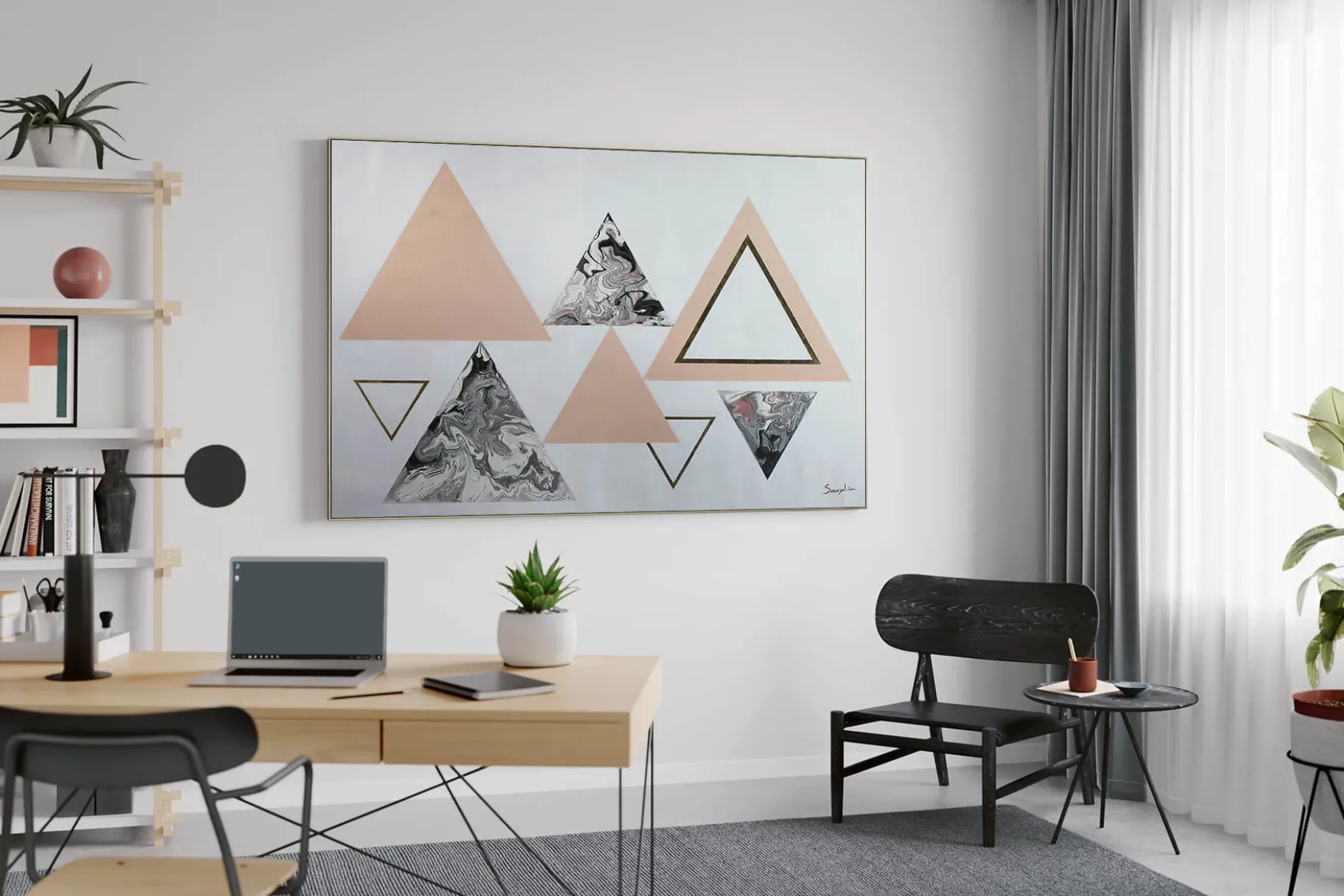 XXL Öl Gemälde 'Glanz der Pyramiden' | Handgemaltes Unikat